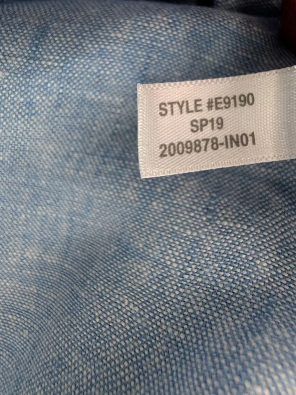 J Crew Mercantile 100% Linen Shirt Mens Size L Blue Pocket Classic Long Sleeves